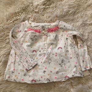 Gap unicorn blouse